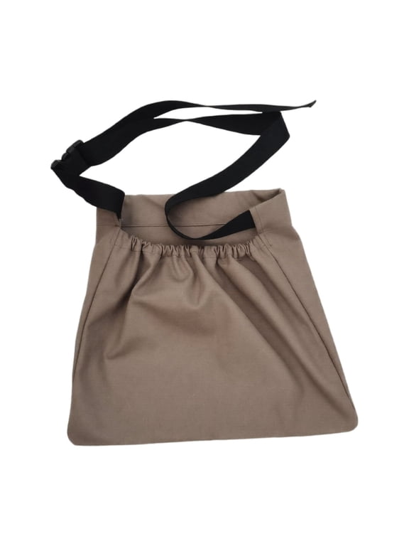 Reusable Tote Bag 18X16 Inch Brown Canvas Tote Bag Foraging Picking Grocery Shopping Gift for Gardeners Reusable Grocery Bag