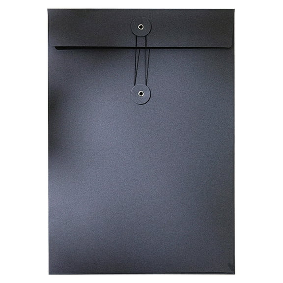 Reusable Transparent Envelopes A4 Cowhide Thread Seal Folders 23.9x33cm Document Organizer File Archival System Contract Storage Solution