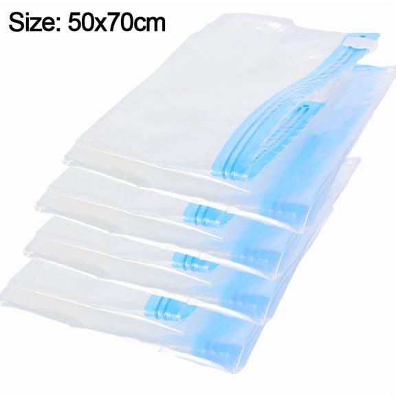 Reusable Travel Clothes Air Vacuum Bags Roll Up Compression Storage Bags For Suitcases Tops Pants Portable Foldable Storage Bags