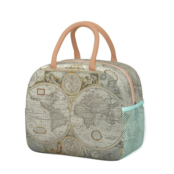Reusable Travel Lnsulated Lunch Bag for Women & Men-Leakproof Water-Resistant Cooler Tote,Large Capacity(10.6x8.7x6.3in)for Work,Office,Travel,Picnic,Beach.
