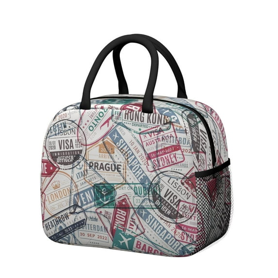 Reusable Travel Lnsulated Lunch Bag for Women & Men-Leakproof Water-Resistant Cooler Tote,Large Capacity(10.6x8.7x6.3in)for Work,Office,Travel,Picnic,Beach.