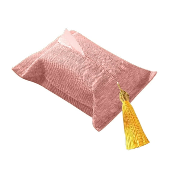 Reusable Travel Tissue Holder Pouch, Soft Hand-Woven Embroidery Tissue Cover for Purse Bag Car Office Home,Portable Wipes Case for Face Towels Napkins, Multi Functional Organizer for Kitchen Bathroom