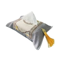 Reusable Travel Tissue Holder Pouch, Soft Hand-Woven Embroidery Tissue Cover for Purse Bag Car Office Home,Portable Wipes Case for Face Towels Napkins, Multi Functional Organizer for Kitchen Bathroom