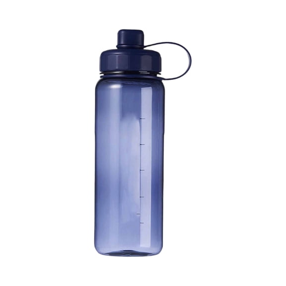 Reusable Tritan Plastic Water Bottle 1 Liter Capacity with Screw Top Lid and Carry Loop for Daily Outdoor Indoor Use