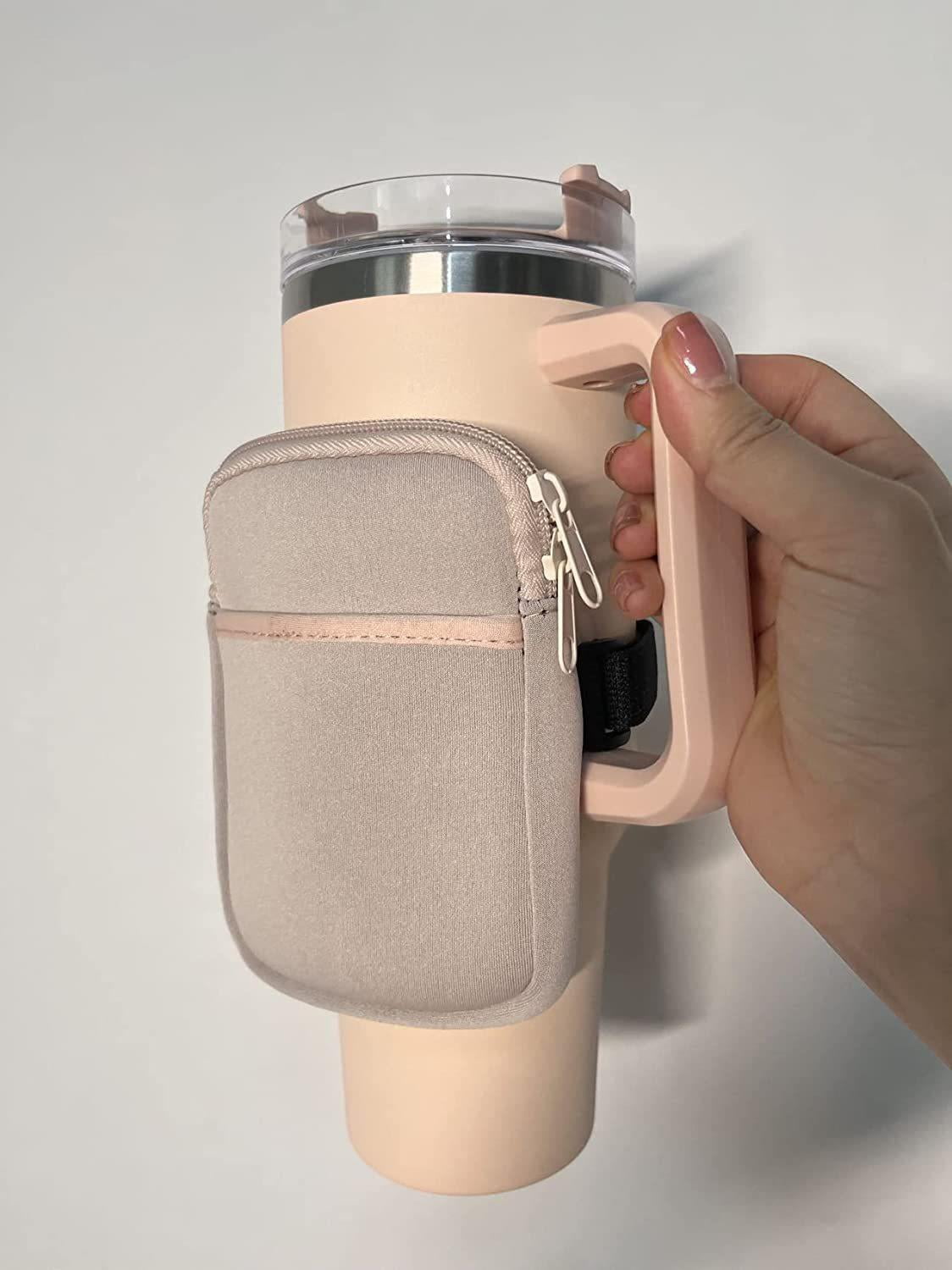 Reusable Tumbler Bag Neoprene Water Cup Bag Outdoor Coin Bag Portable