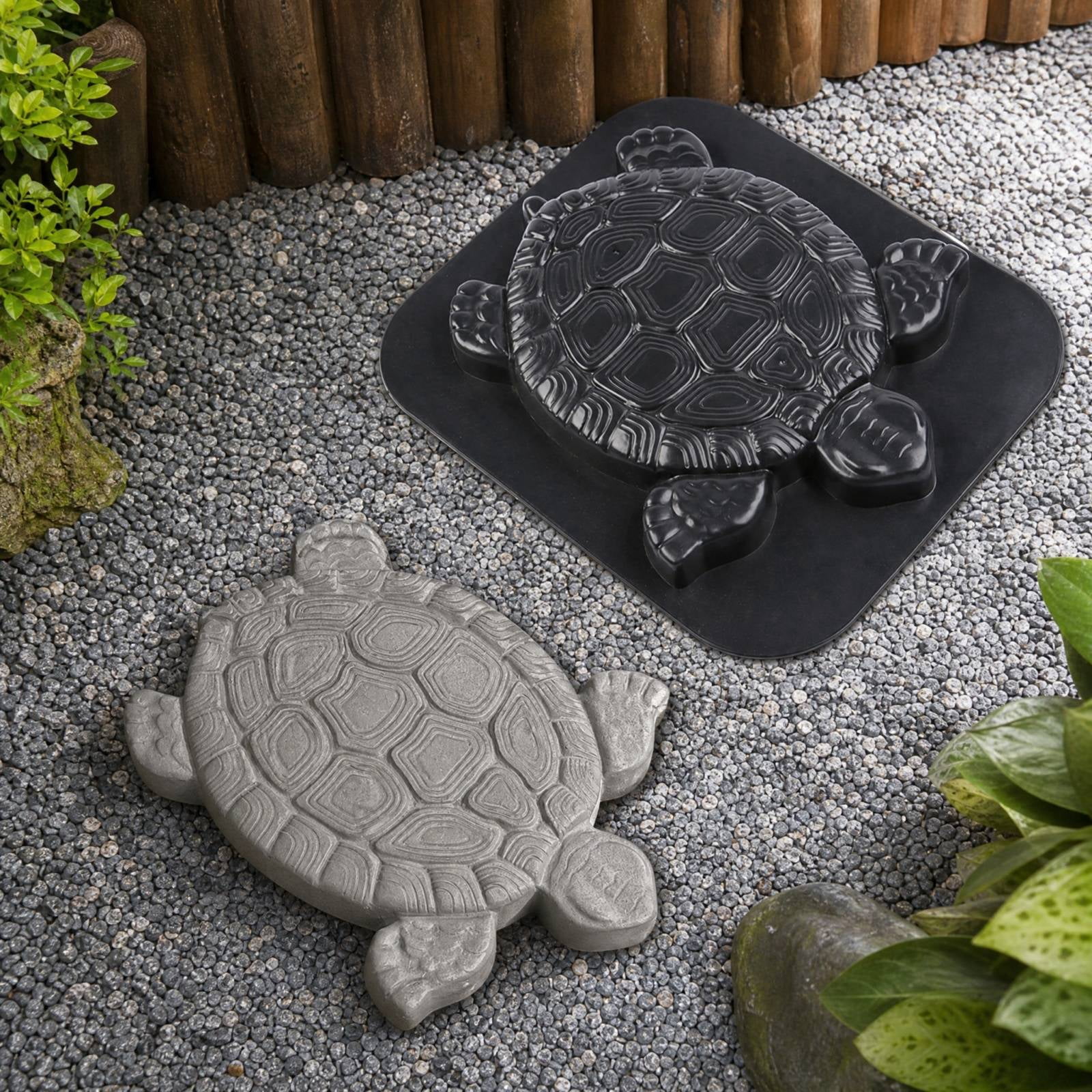 VICASKY DIY Brick Molds – Reusable Turtle-Shaped Concrete Cement Mould For Garden Walkway, Patio, And Stepping Stones