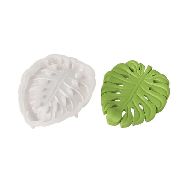 Reusable Turtles Pattern Coasters Mold Unique Monstera Silicone Mold for Unique Resin Coasters Mats Projects