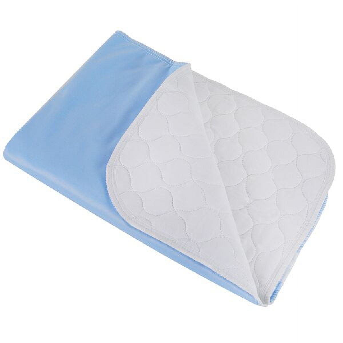 Premium Incontinence Washable Bed Pad - Heavy Duty Reusable Cotton Quilted  Underpad - 34X35 - 3 Pack 