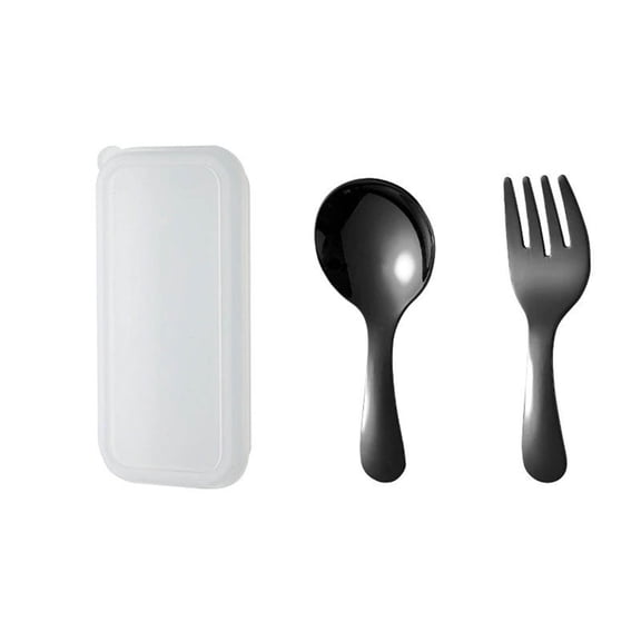 Reusable Utensil Set with Case, Portable Plastic Spoons Fork Camping Utensils for Lunch Box Accessories for Travel Picnic Camping Daily Use
