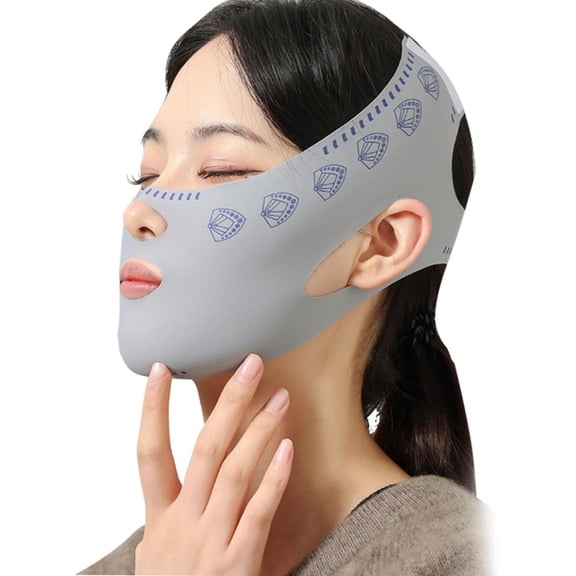 Reusable V Face Lifting Bandage - Slimming Chin Strap for Women, Face Shaper for Reducing Double Chin & Facial Contours, Sleep Mask for Face Slimming