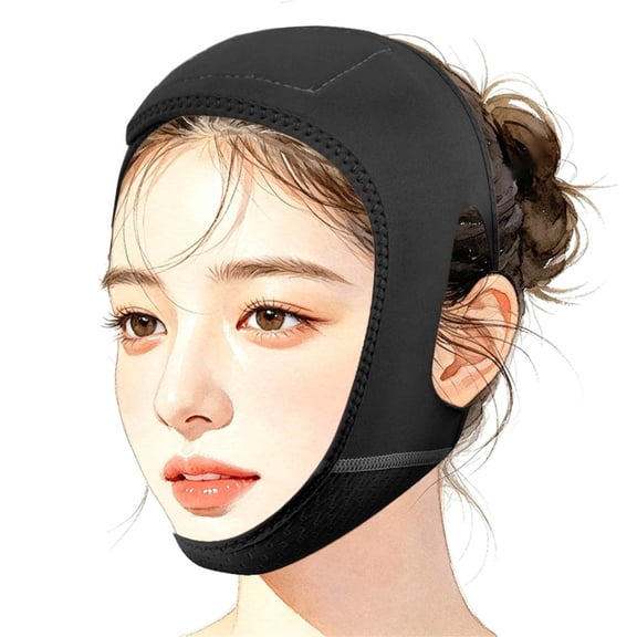 Reusable V Line Lifting Mask Chin Strap, Adjustable Face Sculpting Contouring Band, Comfortable Jaw Chin Support for Daily & Sleeping Use
