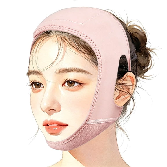 Reusable V Line Lifting Mask Chin Strap, Adjustable Face Sculpting Contouring Band, Comfortable Jaw Chin Support for Daily & Sleeping Use