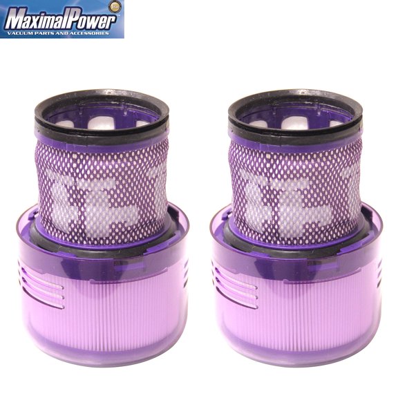 MaximalPower Reusable Vacuum Filter Compatible for Dyson V11 Torque & Animal Series, SV14, V15 Cordless Stick Vacuums, Compare to Part # 970013-02 970013-03 (2 Pack)