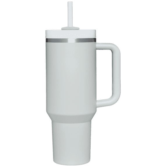 Reusable Vacuum Quencher Tumbler with Straw, Leak Resistant Lid, Insulated Cup, Maintains Heat Cold, Heat, and Ice for Hours