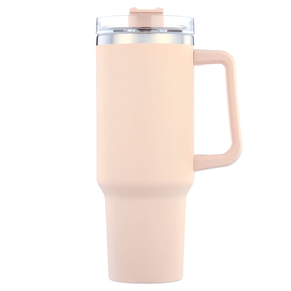 Reusable Vacuum Quencher Tumbler with Straw, Leak Resistant Lid, Insulated Cup,Maintains Heat Cold, Heat, and Ice for Hours