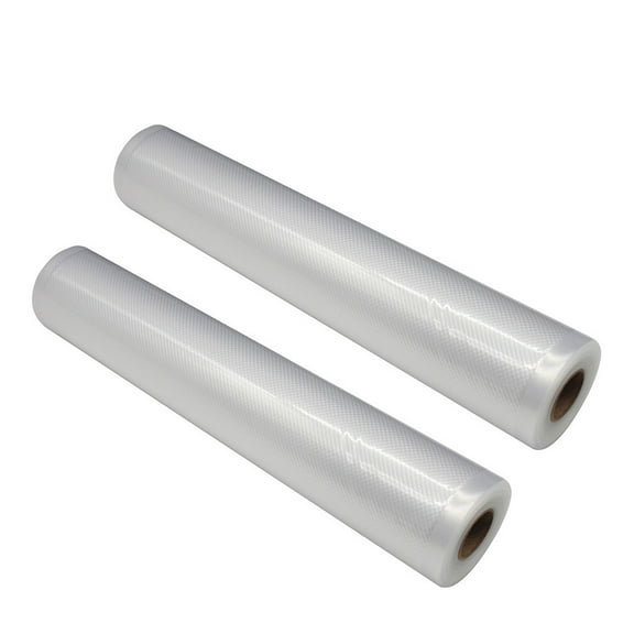 Reusable Vacuum Seal Food Storage Bags - 2 Rolls, Microwave & Freezer Safe, PE+PA Material, 20x500CM (8x197") - Eco-Friendly Kitchen Packaging for Freshness