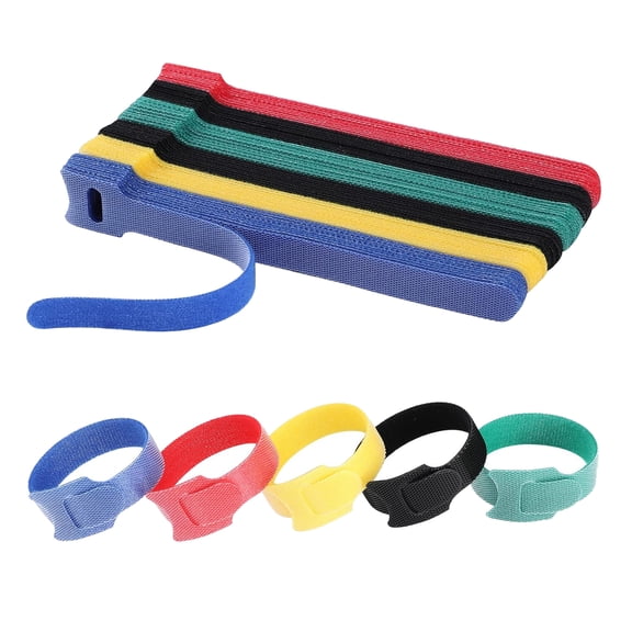 Reusable Velcro Cord Wraps, Adjustable Velcro Zip Ties for Cord Cable Management
