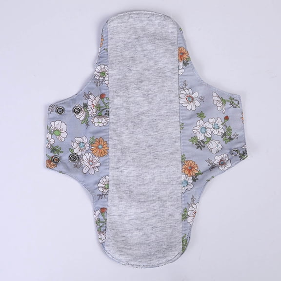 Reusable Washable Cloth Menstrual Pads,6x7 Inches Heavy Duty Incontinence Pads,Storage Bag,Suitable for Heavy Menstrual Flow,Incontinence(Grey)