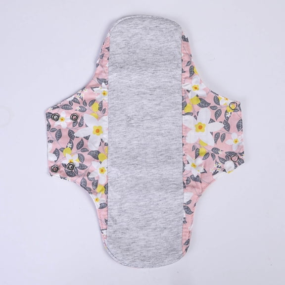 Reusable Washable Cloth Menstrual Pads,Heavy Duty Incontinence Pads,Storage Bag,Suitable for Heavy Menstrual Flow,Incontinence-7x9 Inches(Pink)