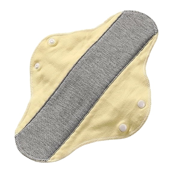 Reusable Washable Cloth Menstrual Pads,Heavy Duty Incontinence Pads,Storage Bag,Suitable for Heavy Menstrual Flow,Incontinence(Yellow)
