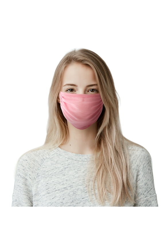 Reusable Washable Fashion Face Covering,Light Pink Solid,0