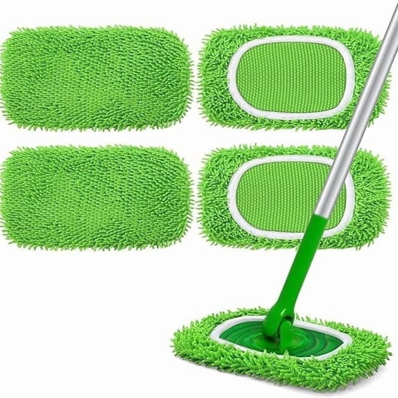 Reusable Washable Mop Cover Pad, 1pc Absorbent Replacement for Flat Mop Heads, for 10.3"x4.4" Mop