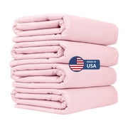 Reusable Washable Underpads - Pack of 4 Large Bed Pads With Waterproof Backing, 34" x 36", for Use as Incontinence Bed Pads, Reusable Pet Pads, Great for Dogs, Cats, and Bunny, Made in the USA