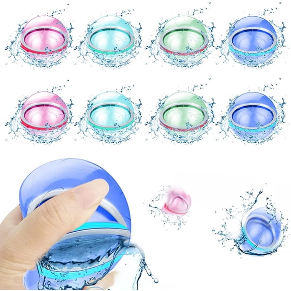 Reusable Water Balloon, Reusable Self-Sealing Water Balloons(18 Pcs )