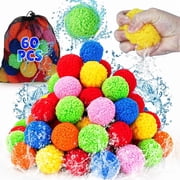 CPSYUB Refillable Reusable Water Balloons 60 Pack 2.5 Inch