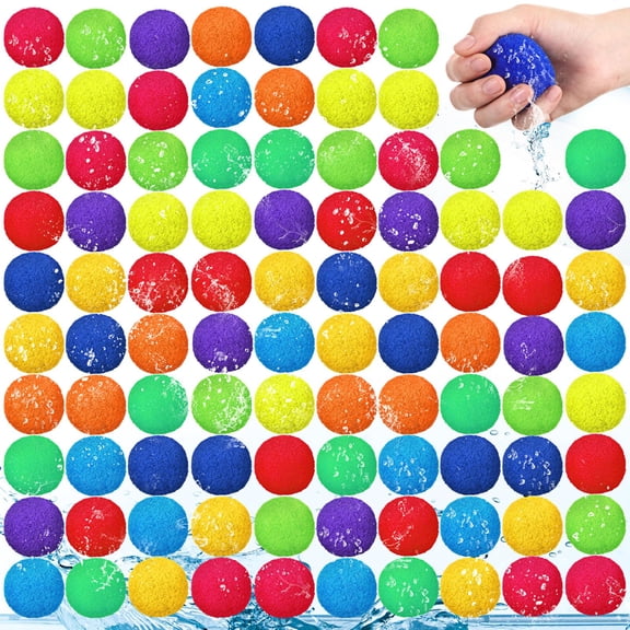 Reusable Water Balls Colorful Rainbow 360 Count Outdoor Summer Backyard Pool Fun