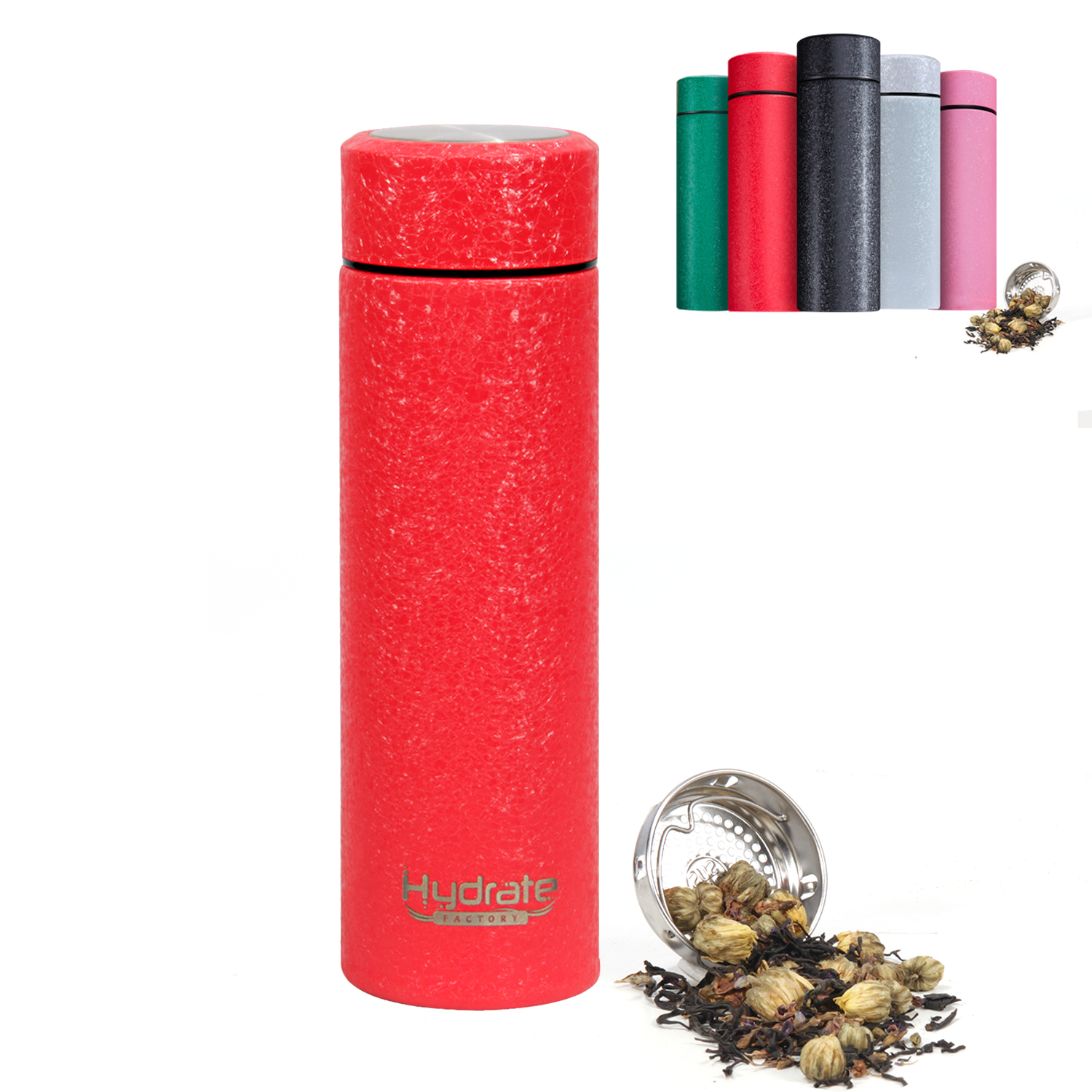 Reusable Water Bottle Stainless Steel Portable Tea Tumbler for Office
