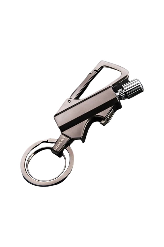 Reusable Waterproof Metal Kerosene Lighters, Kerosene Lighter with Multitool Keychain Bottle Opener, Metal Matchstick Fire Starters with Bottle Opener, Emergency Survival Waterproof Keychain Lighter