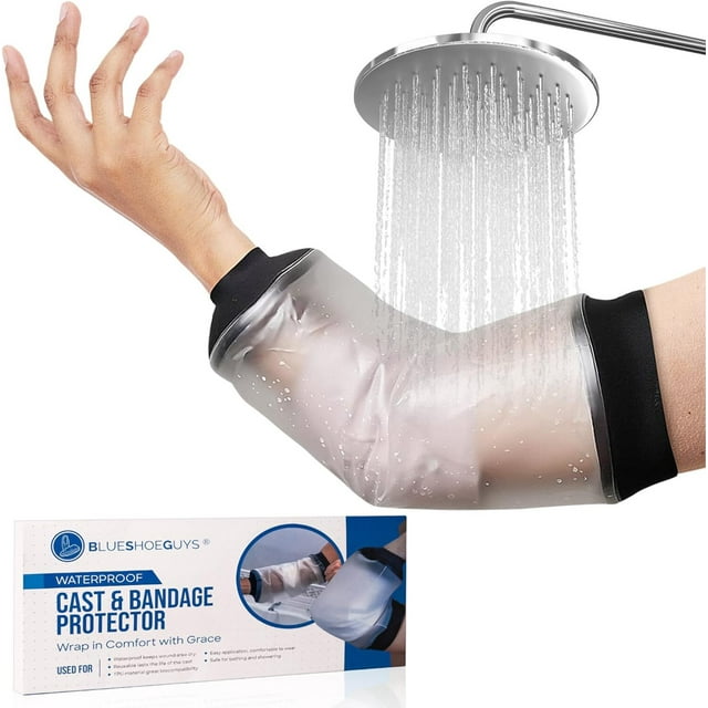 Reusable Waterproof Picc Line Cast Covers for Shower Arm, 37X20cm for Proper Wound Protection PICC Line Shower Cover and Waterproof Sleeve Protector for IV, Chemotherapy Picc line Cover for Upper Arm