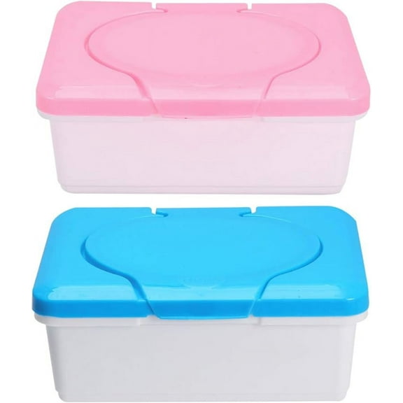 Reusable Wet Tissue Box Household Dustproof Desktop Wet Wipes Case, Wet Tissue Organizer Storage Container Portable Wipes Dispenser (Not included wet wipes)