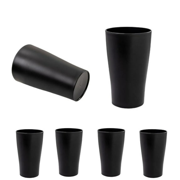 Reusable Wheat Straw Cups,QZS Unbreakable Plastic Water Cup Set,Stackable Tumblers,6 Pack Portable Water Glasses for Home,Kitchen,Camping