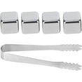 thumbnail image 1 of Reusable Whiskey Stones, Stainless Steel Ice Cube Cooling Whisky Rocks Metal Chilling Stones Drink Wine Cooler with Ice Tongs for Whiskey, Wine, Beverage Juice or Soda(S), 1 of 5
