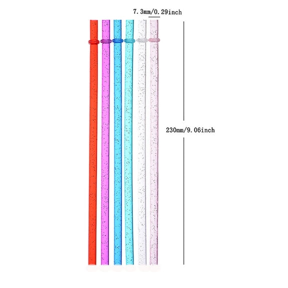 Reusable White Plastic Straws 12 Pack Hard Threaded Replacement Straws for Flash Cups and Tumblers Bpa Free Creative Straw Set for Daily Use