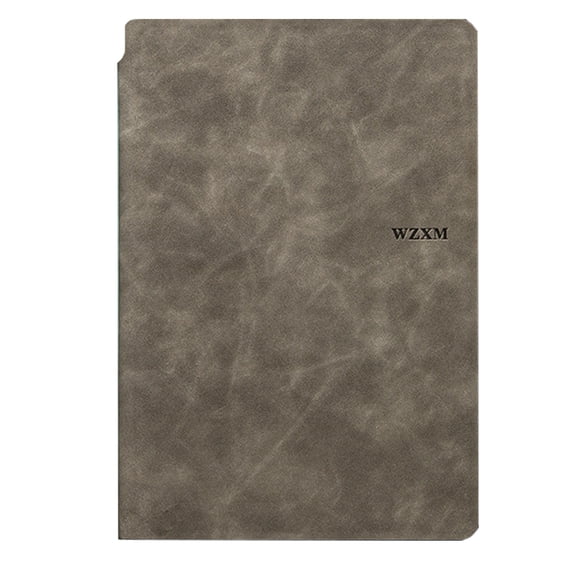 Reusable Whiteboard Notebook1PC,Leather NotepadPortable Dry Erase Board for Learners, Professionals Easy Wipe Writing Surface(Gray)