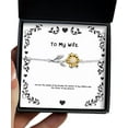thumbnail image 1 of Reusable Wife Sunflower Bracelet, You are The Woman of My Dreams, The Mother of My Children and, Fun for Wife, Valentine's Day, 1 of 5
