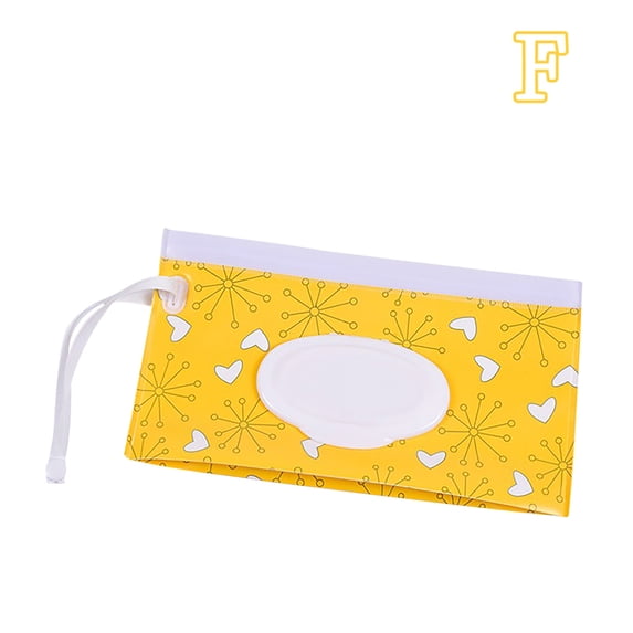 Reusable Wipes Bag Container, Portable Travel Wipes Case for Wet Wipes, Compact Zipper Storage Pouch for Diaper Bag, Purse, Backpack and Daily On the Go Use