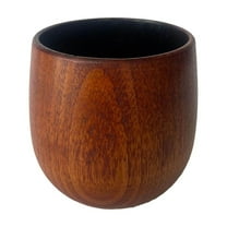Reusable Wooden Drinking Cups - 4oz Solid Wood Mugs for Coffee, , Tea, Milk, and Water - Practical Cups for Home or Coffee Shop Use