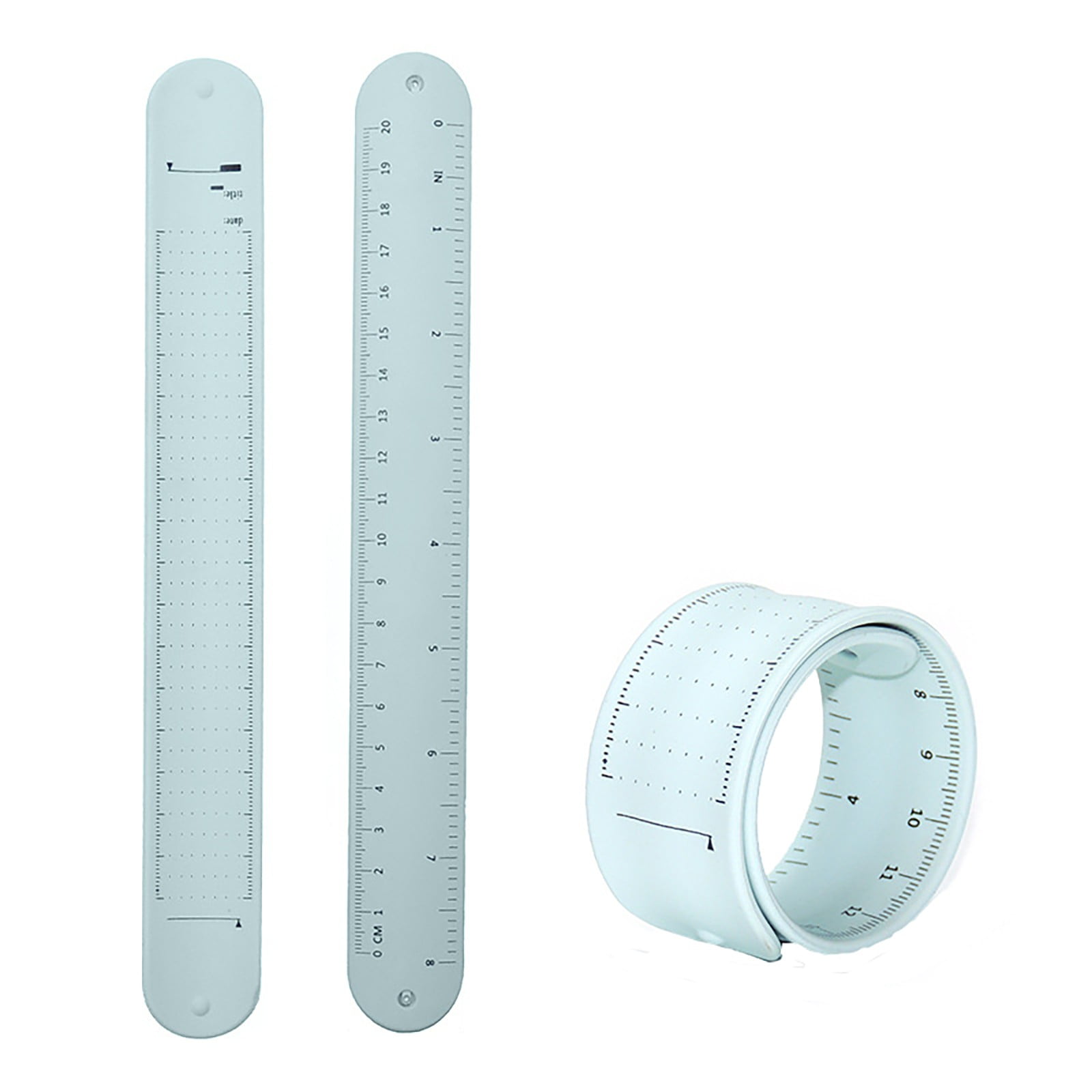 Reusable Wristband Notepad Slap Bracelet With Integrated Ruler For ...