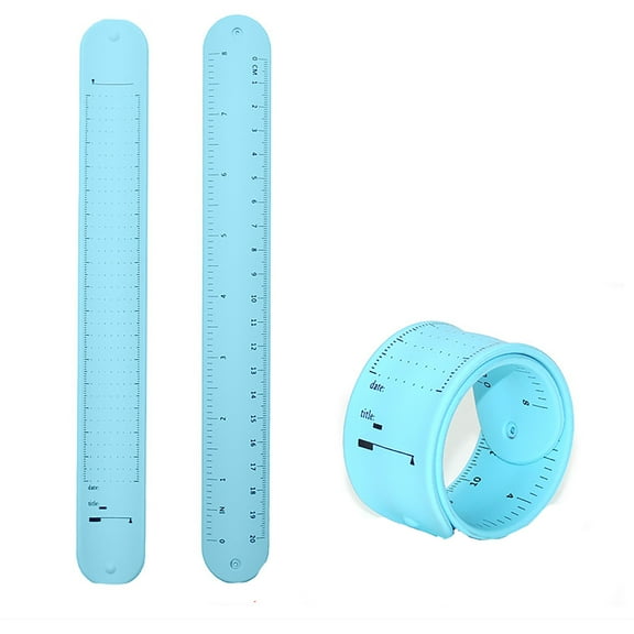 Novelty Funny Toy Wristband Notepad Reusable Note Bracelet Slap Bracelet To Do List Wearable Notepad with Ruler for Daily Study Work and