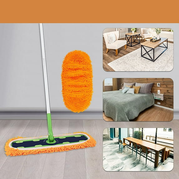 Reusable XL Mop Pads Compatible for Mainstream Sweeper X-Large Dry Sweeping Cloths Wet Mopping Cloths Washable Microfiber XL Wet Pads Refills on Clearance