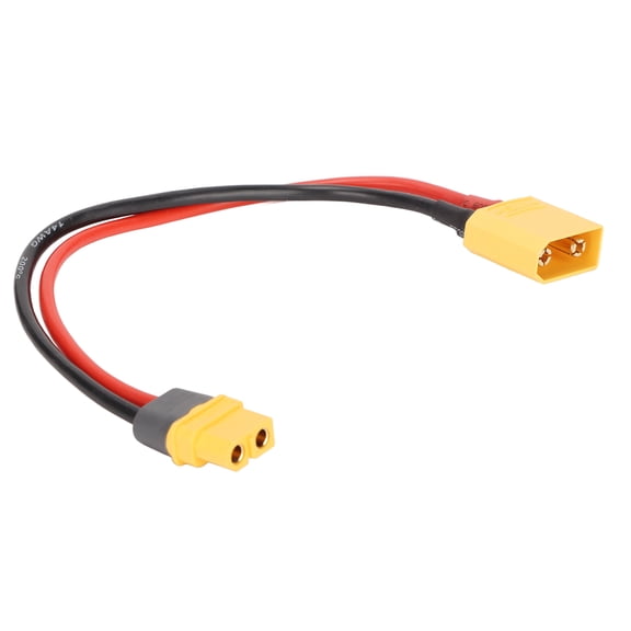 Reusable XT90 Connector Cable, Silicone  Copper, 9.5" Length, Safe For RC <span Style="background:red"></span>