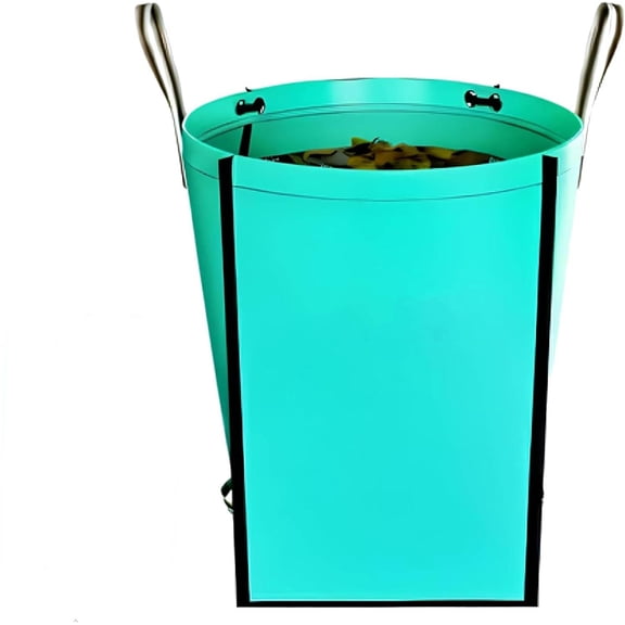 Reusable Yard Waste Bag - Durable PE Standable Lawn Leaf Bag with Reinforced Handles, Collapsible Portable Garden Container for Leaves, Yard Waste, Garden Debris