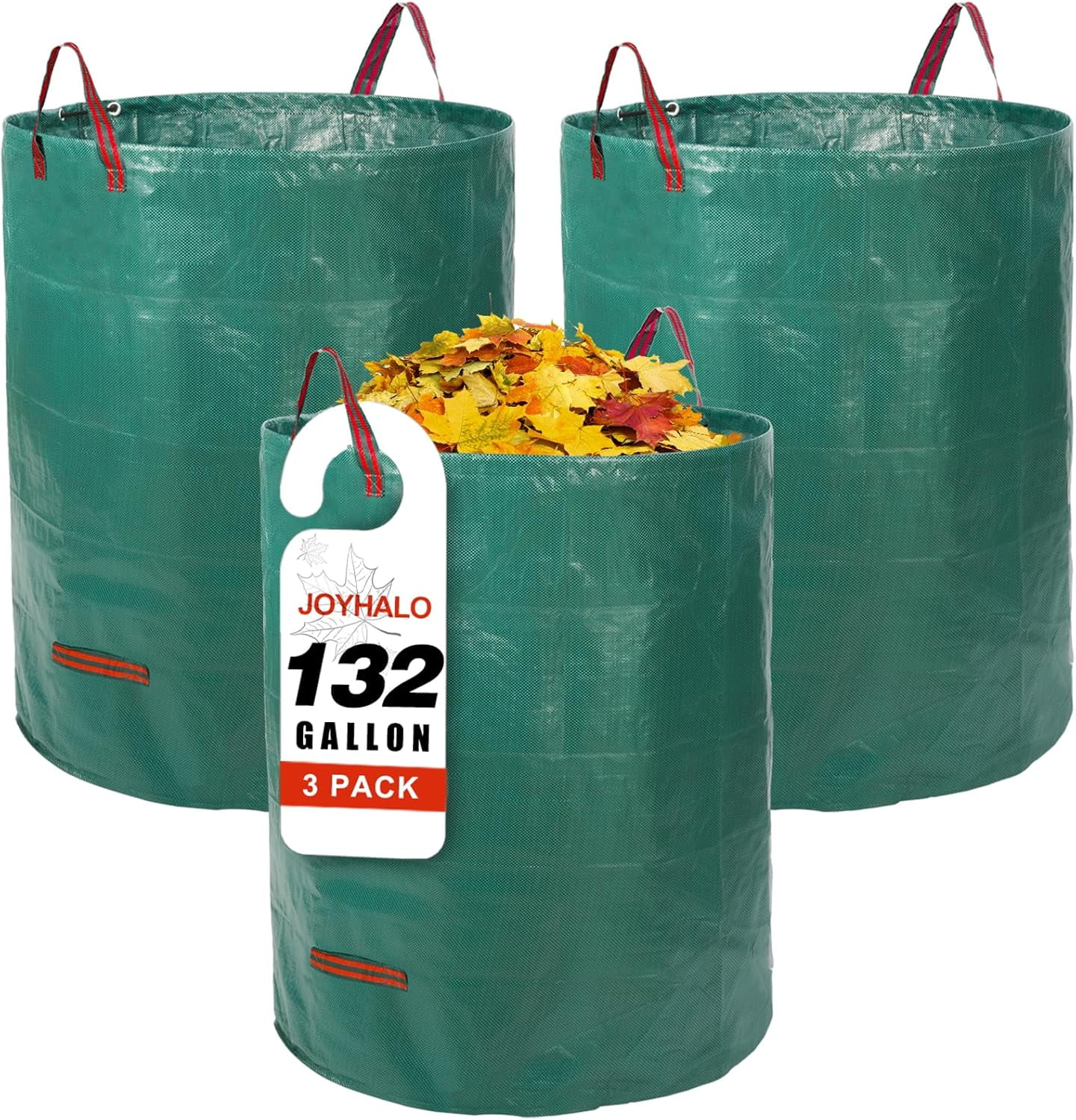 Flintronic Garden Waste Bags 2Pcs 500L Heavy Duty Garden Bags, Reusable