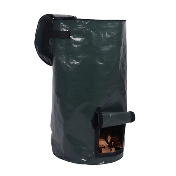 Reusable Yard Waste Bags Heavy Duty Compost Bins, Collapsible Garden Lawn Leaf Collector Containers with Bottom Window & Handles, Organic Compost Disposal for Kitchen, Garden & Yard Waste