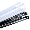 thumbnail image 1 of Reusable Zip Ties 8 Inch | 30lb Tensile Strength | Releasable Cable Ties for Organizing Wires, Cables & Plants | Multi-Purpose for Home, Office, Garden | Pack of 200 White, 1 of 1