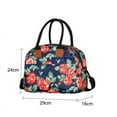 thumbnail image 1 of Reusable adult lunch bag, insulated leak-proof insulated lunch tote bag women's men's bento box storage bag with pockets double zipper, suitable for office school picnic hiking, 1 of 5